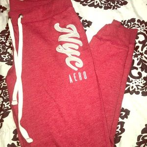 Aeropostale Red Joggers